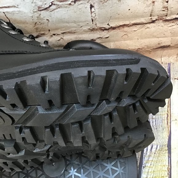 Skechers Mariners Pilot Utility Men's Black Leather High Top Tactical Boots 9.5 - Picture 7 of 8